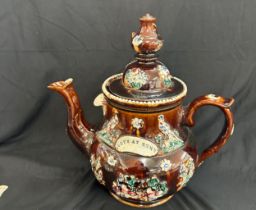 Large bargeware tea pot