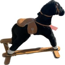 Vintage rocking horse soft phush pony measures approx 42 inches tall by 45 inches wide
