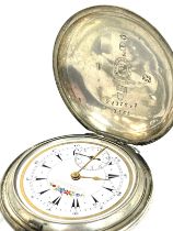 Antique silver pocket watch for the Turkish market, dial marked K.Serkisoff and co Constantinople,