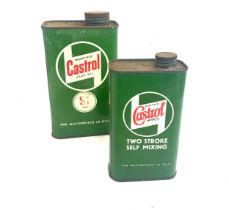 2 Vintage castrol oil cans