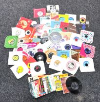 Large selection of assorted 45s includes 1960s 70s and 80s ELo, the stranglers, joyce sims etc