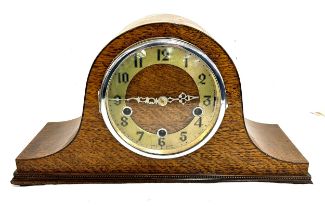 Vintage 3 key hole west midlands clock, untested with key and pendulum
