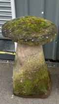 Large vintage Staddle stone measures approx 35 inches tall x 20 inches wide