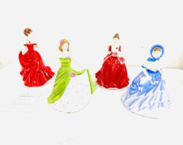 Selection of Royal Doulton lady figures includes Royal Doulton pretty ladies Ella HN5441, For my