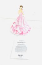 Royal Doulton Happy Birthday Figurine 2016 HN5774 over all good condition Pink, boxed with paper