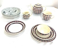 1960s Ridgway homemakers bowls and Villeroy and Boch Glasgow pattern part tea set