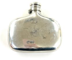 Victorian sterling silver hip flask hallmarks London 1882 makers mark S.M weight 117 grams