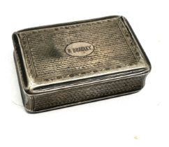 Antique georgian silver snuff box in need of repair as shown