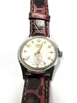 Vintage oris gents wristwatch the watch is ticking