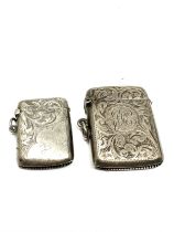 2 silver vesta cases