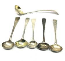 Georgian silver condiment spoons weight 78g