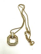 Christian dior pendant necklace