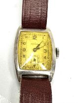 Vintage silver gents rocail wristwatch the watch is ticking