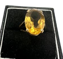 9ctb gold citrine ring weight 5.1g