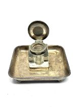 Antique silver inkwell chester silver hallmarks total weight 132g