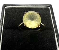 9ct gold citrine ring weight 2.7g