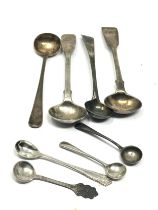 selection of silver condiment spoons