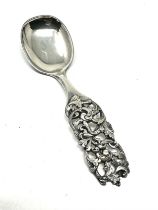 830S Silver Vintage 1825 R. Elvesaeter Ornate Serving Spoon weight 79g