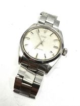 Vintage stainless steel rolex oyster perpetual gents wrist watch strap no 7835 strap has come