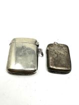 2 silver vesta cases