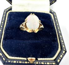 9ct gold opal vintage dress ring (2.2g)