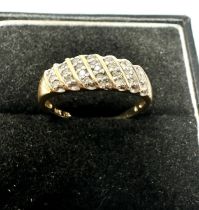 9ct gold diamond ring weight 2g