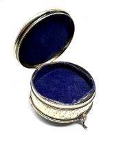 Vintage silver ring /jewellery box