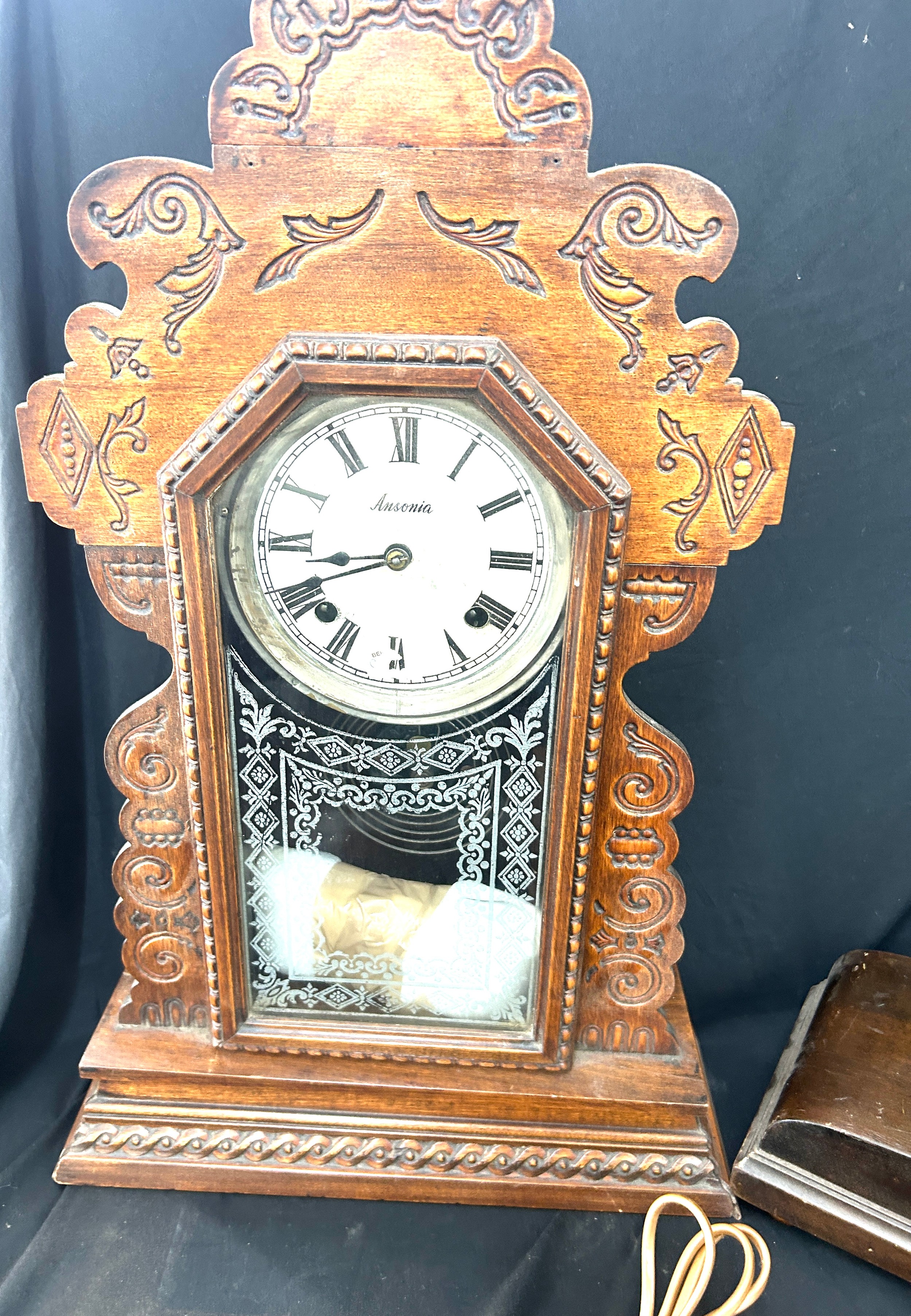 Selection of 3 vintage clocks, untested - Bild 4 aus 4