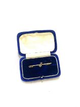 Gold Tiffany and Co brooch in box
