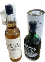 Cased Tobermory 10 year single malt whisky, Glen Struan malt scot whisky