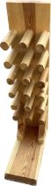 Pine wine rack measures 37 inches tall 19 inches depth