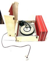 Vintage cased alba record player, untested