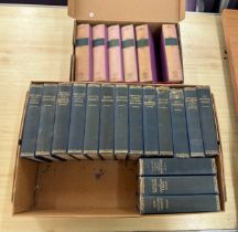 Selection of vintage hard back books to include Dickens Books 1867-1868 and The Bronte Books 1949