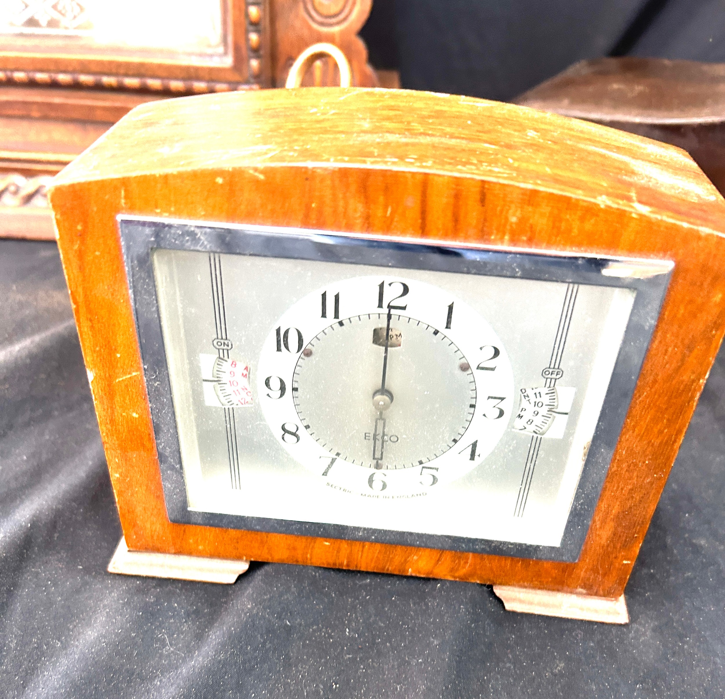 Selection of 3 vintage clocks, untested - Bild 3 aus 4