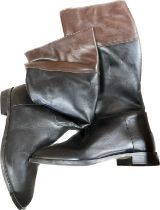 5 Pairs of brand new boxed black and brown high boots sizes 37, 40