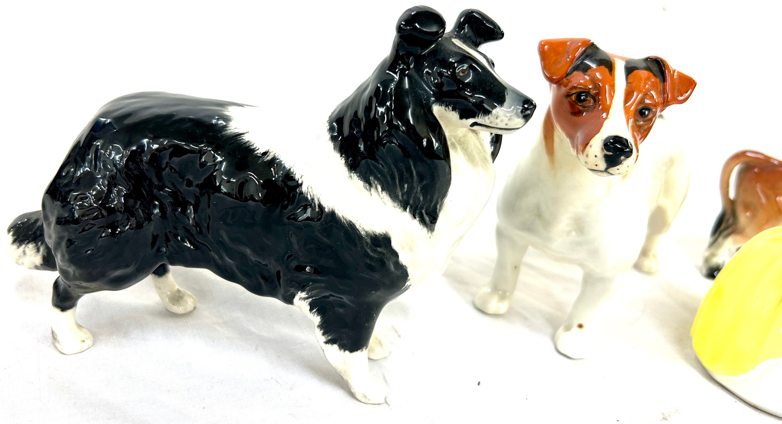 3 Beswick dog ornaments and a small Royal Doulton lady - Image 3 of 4