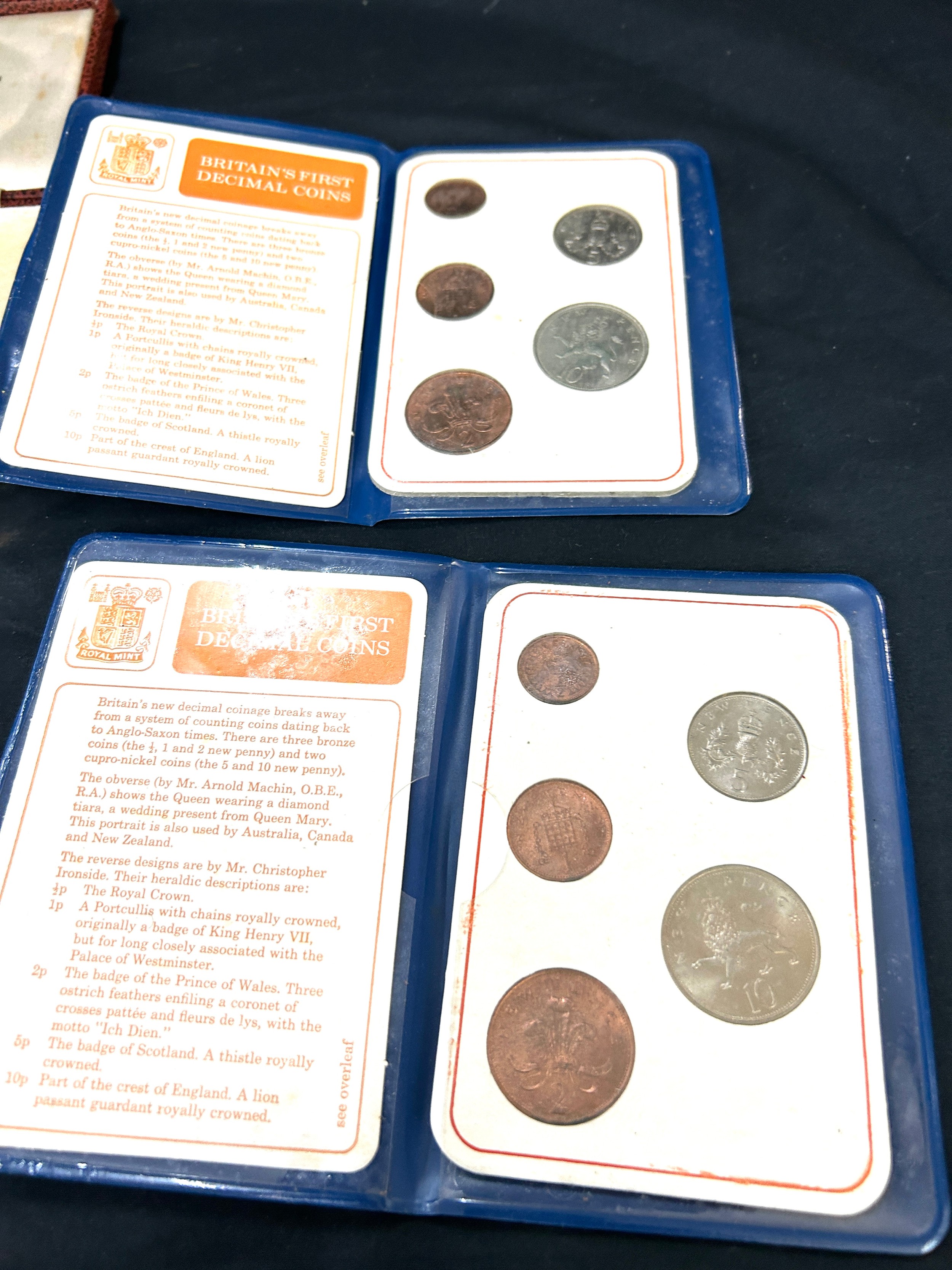 Selection of cased presentation medals, crowns, various old coins etc - Image 2 of 5