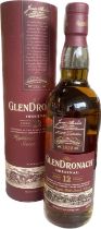 Brand new bottles of The GlenDronach Original Aged 12 Years Single Malt Scotch Whisky, 70cl bottle