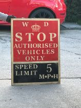 Wooden advertising Stop sign 31 inches tall 24 inches wide