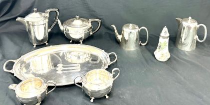 Selection of silver plate / EPNS to include tea set etc