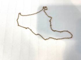 9ct Gold chain, hallmarked, length 24cm 2.86 grams