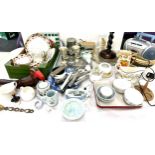 Selection of miscellaneous items to include pottery kitchenalia, metalware etc as well as a large