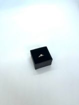9ct white gold solitaire diamond ring, UK size L, approximate weight 2.5g