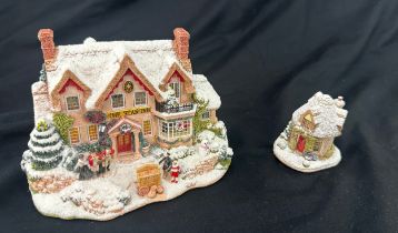 Lilliput Lane L2319 The Star Inn 2000 with Box and Deeds, Snowed Dovecote L2938 with box