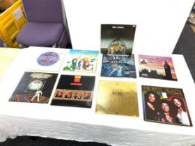 Selection of vintage records includes level 42, Bee gees, 3 degrees, carpenters etc