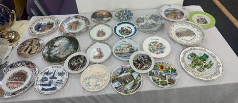 Large selection of assorted collectors plates