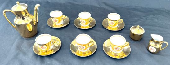 German Bondware fine china coffee set