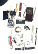 Assorted ladies and gents wristwatches, all untested