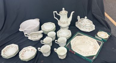 Selection of part Johnson Brothers Eternal Beau dinner set