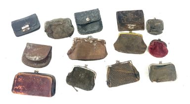 Large selection of antique and later purses